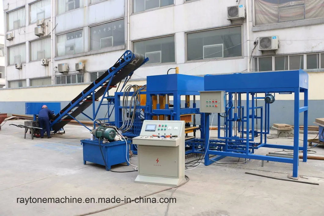 Qt4-18 Hydraulic Fully Automatic Block Making Machine Concrete Brick Machinery