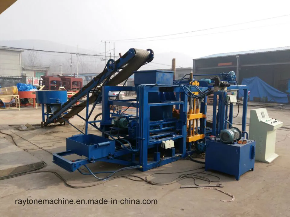 Qt4-18 Hydraulic Fully Automatic Block Making Machine Concrete Brick Machinery