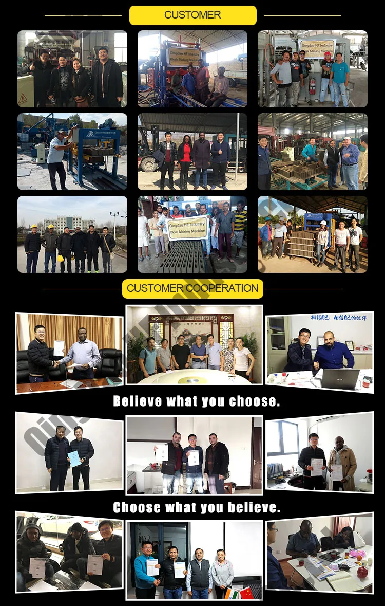 Qt4-20 PLC Control Hydraulic System Solid Concrete Block Making Machine Price