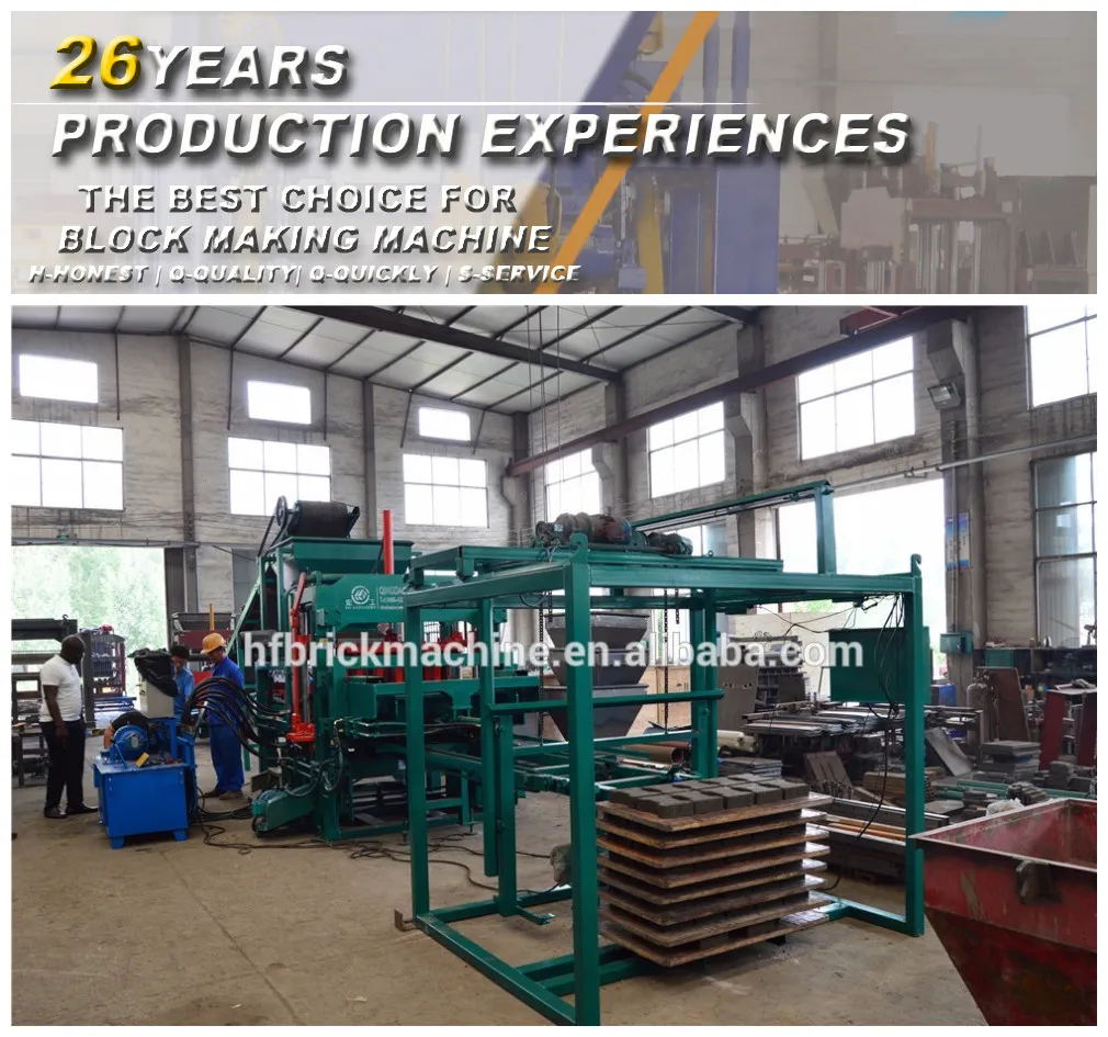 Qt4-20 PLC Control Hydraulic System Solid Concrete Block Making Machine Price