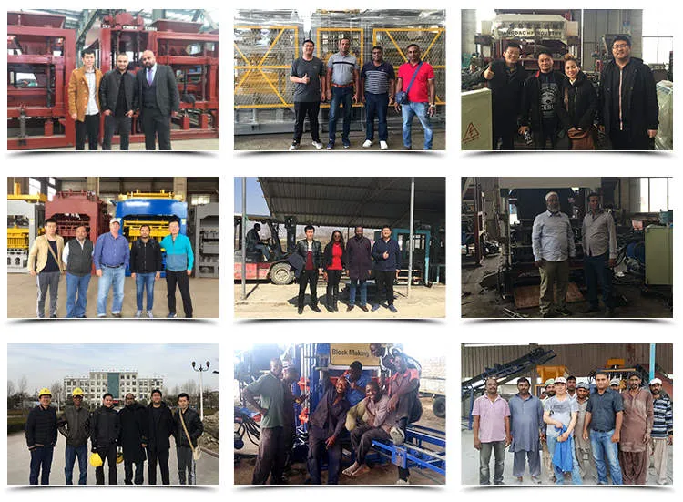 Qt4-25 Automatic Concrete Brick Maker Machinery Block Making Machine Supplier in China