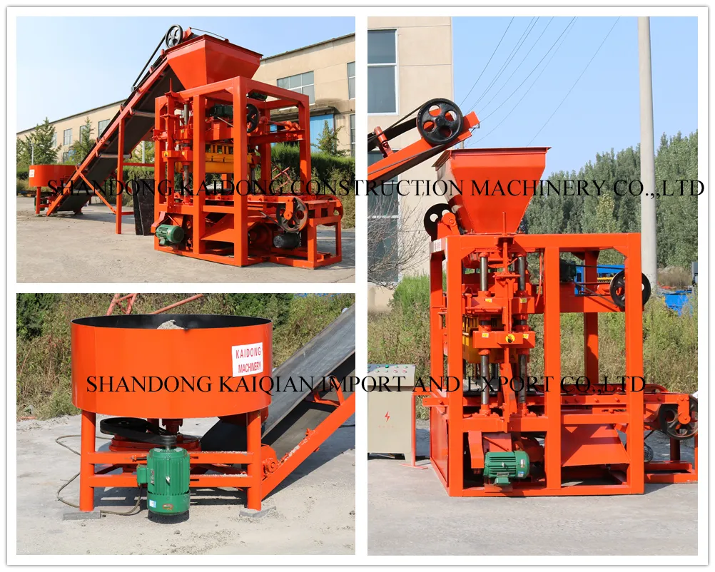 Qt4-26/Qtj4-25 Semi-Automatic Brick Making Machine Cement Block Making Machines Price in Zimbabwe Angola Congo
