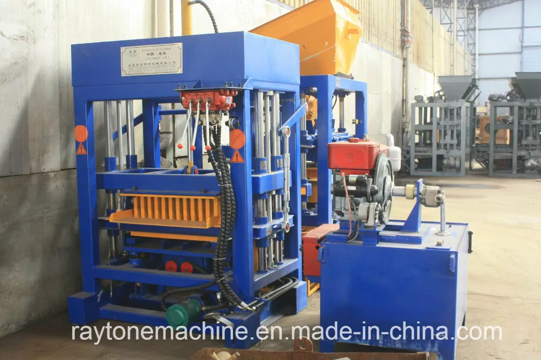 Qt4-30 Concrete Diesel Hydraulic Paver Solid Hollow Block Brick Machine