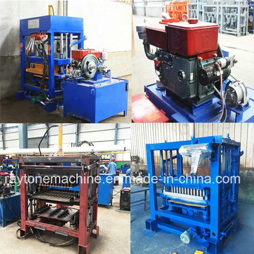 Qt4-30 Concrete Diesel Hydraulic Paver Solid Hollow Block Brick Machine