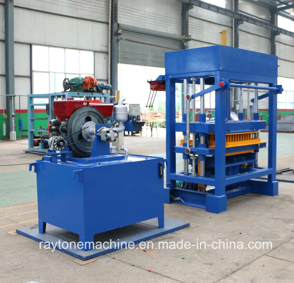 Qt4-30 Concrete Diesel Hydraulic Paver Solid Hollow Block Brick Machine
