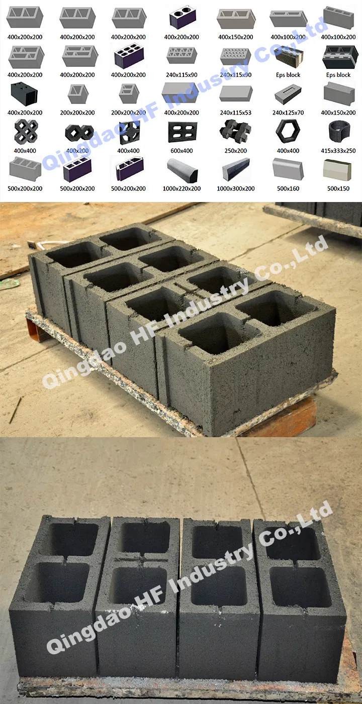 Qt4-40 Manual Concrete Cinder Block Making Machine