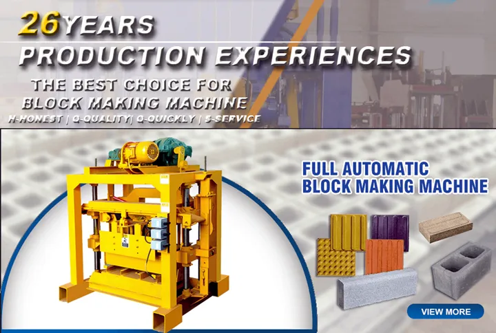 Qt4-40 Manual Concrete Cinder Block Making Machine