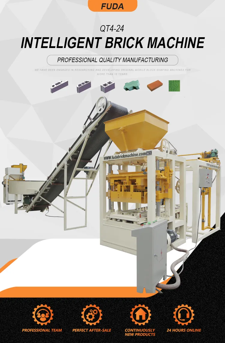 QT40c-1semi Automatic Adobe Block Machine Lowest Price