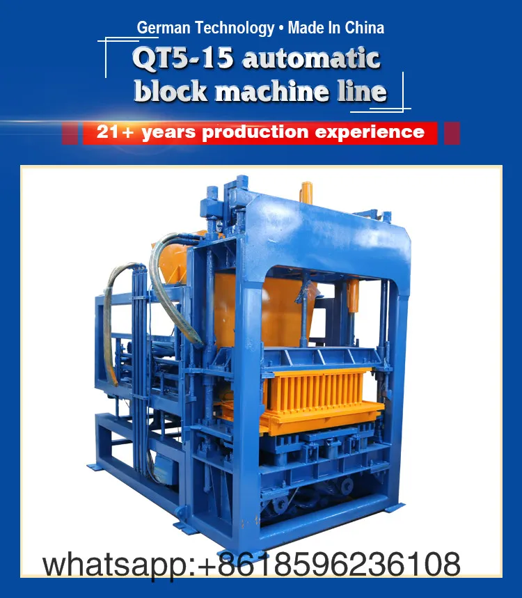 Qt5-15 Full Autoamtic Interlocking Block Making Machine