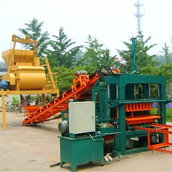 Qt5-20 Automatic Vibrating Forming Concrete Hollow Block Making Machine