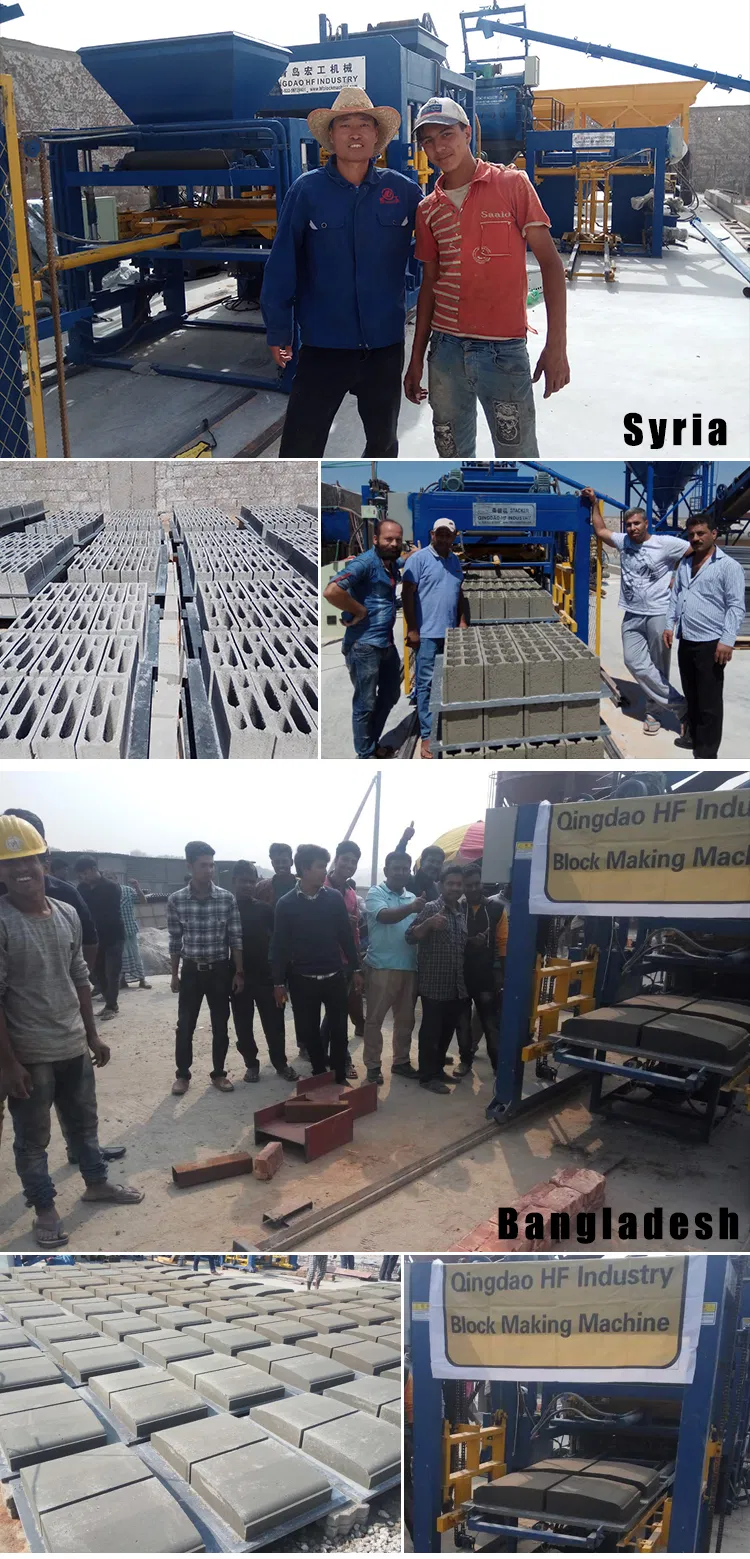 Qt6-15 Block Making Machine for Sale Cement Lego Bricks Hydraulic Linea Factory