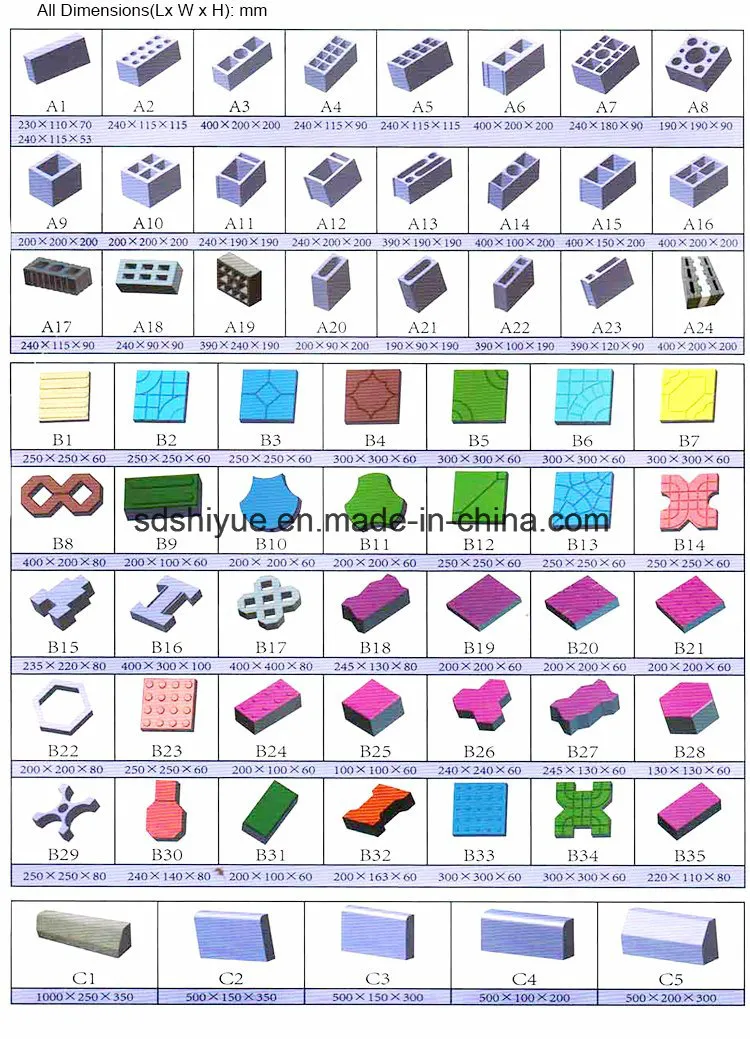 Qt6-15 Fully Automatic Hydraulic Concrete Hollow/Paving/Solid/Curbstone/Paver/Porous Block/Brick Making Machine