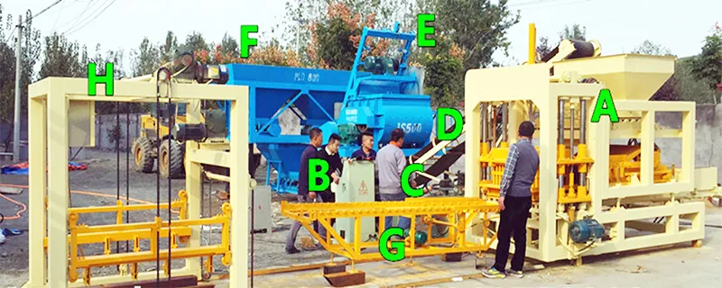 Qt6-15 Low Cost Mud Rwanda Interlocking Cement Concrete Block Brick Making Machine