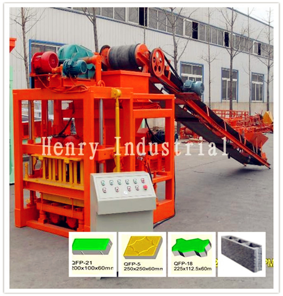 Qtj4-26c Automatic Brick Plant Concrete Hollow Block Machine