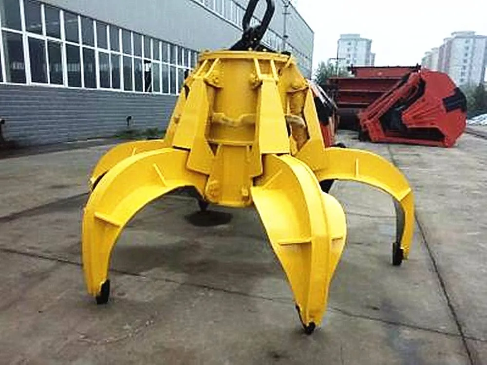 Radio Remote Control Clamshell Electro-Hydraulic Grab Bucket for Scrap Loading