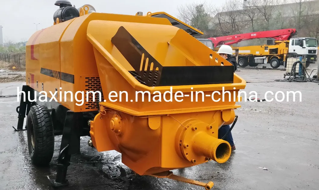 Refurbished Concrete Trailer Pump Hbt40 Different Output Available