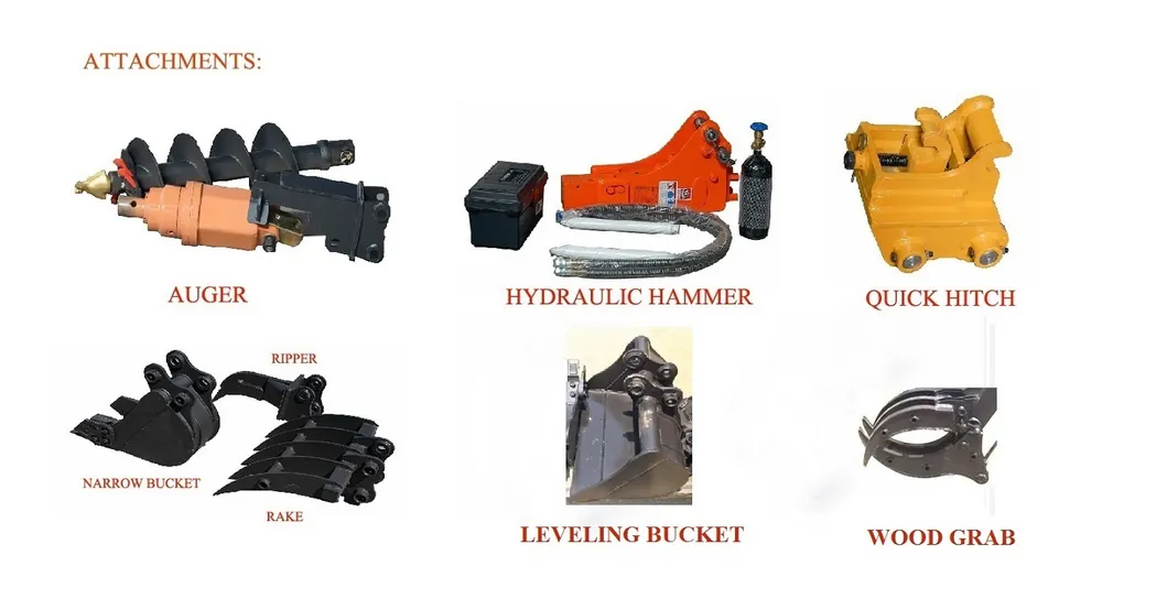 Rhinoceros 1.2ton Mini Excavator Small Digger Crawler Excavator