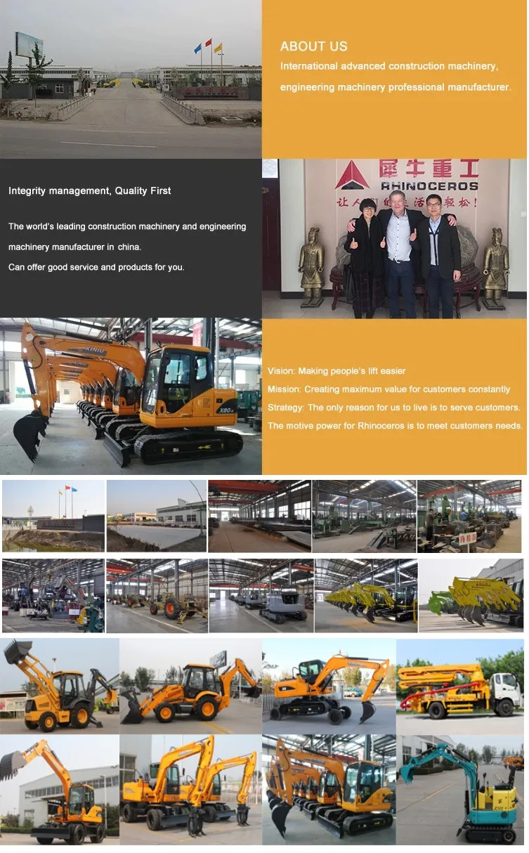 Rhinoceros 2021 Hot Sale Mini Excavators 1 Ton, Xiniu Mini Digger Xn12