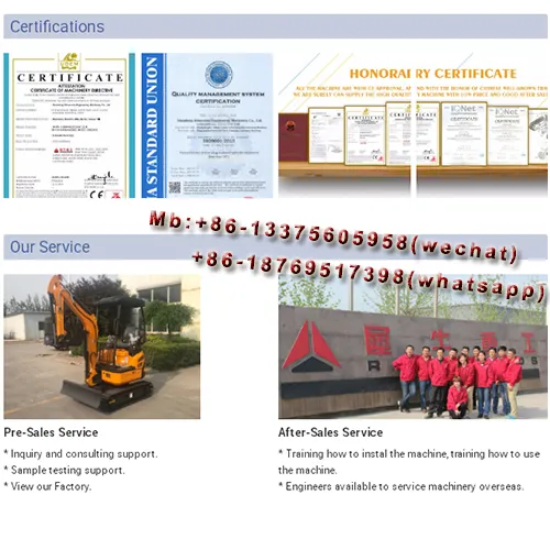 Rhinoceros Hot Sell Mini Excavator Hydraulic Crawler Excavator 0.8 Ton Small Excavator