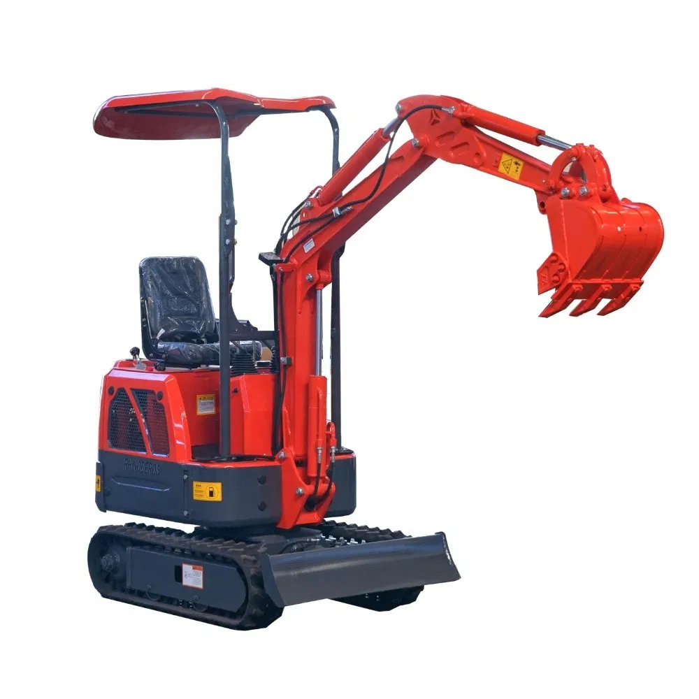 Rhinoceros Hot Sell Mini Excavator Hydraulic Crawler Excavator 0.8 Ton Small Excavator