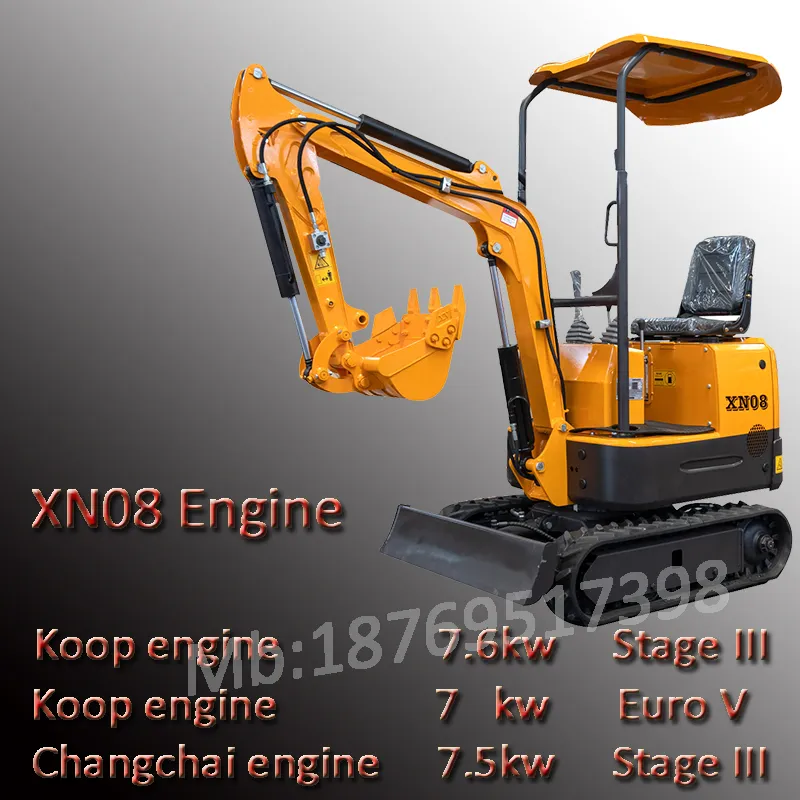 Rhinoceros Mini Excavator Xn08, Mini Crawler Excavator for Sale