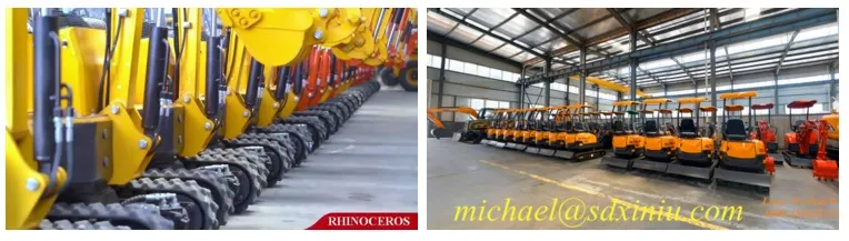 Rhinoceros Xn12 1.2ton Mini Excavator with Japan Engine Three Cylinders