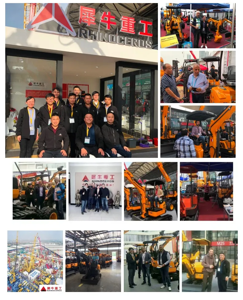 Rhinoceros Xn12 1.2ton Mini Excavator with Japan Engine Three Cylinders