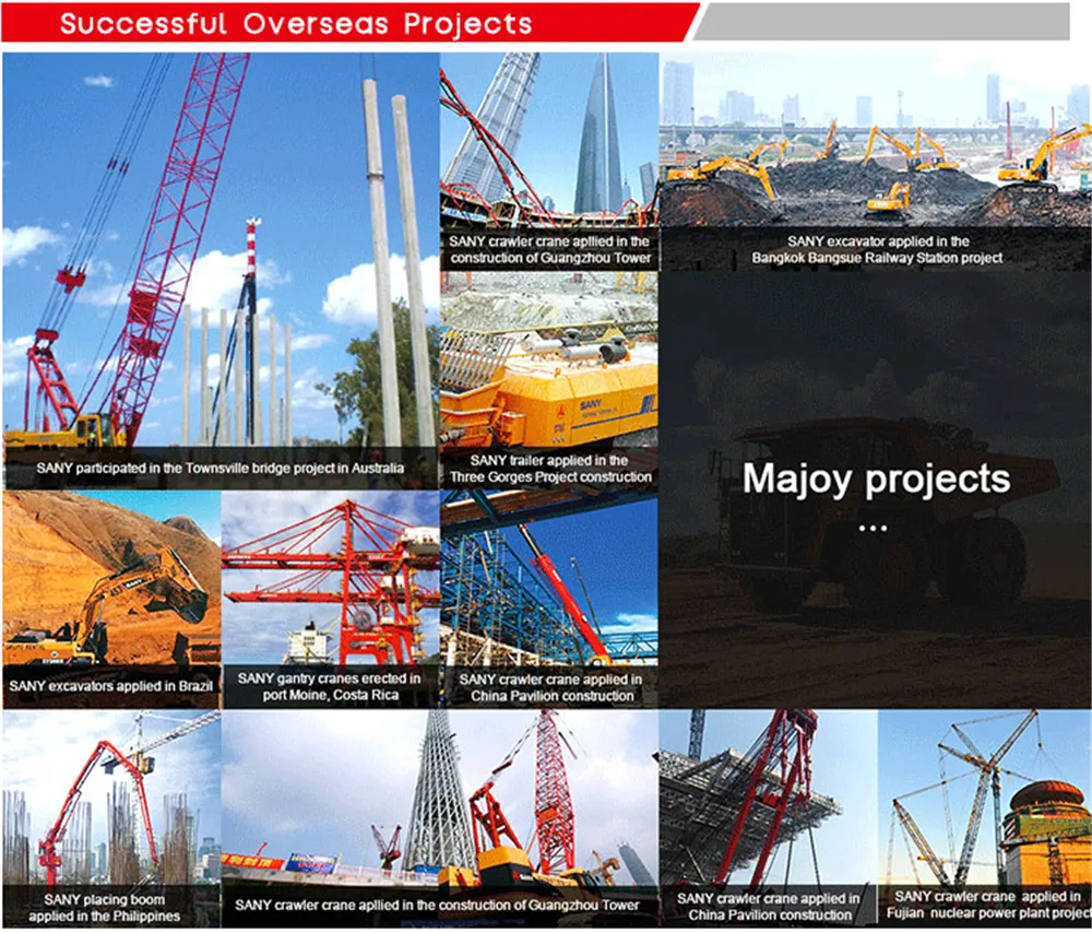 Sany 56m Truck Mounted Concrete Pump Putzmeister Stationary Concrete Pump