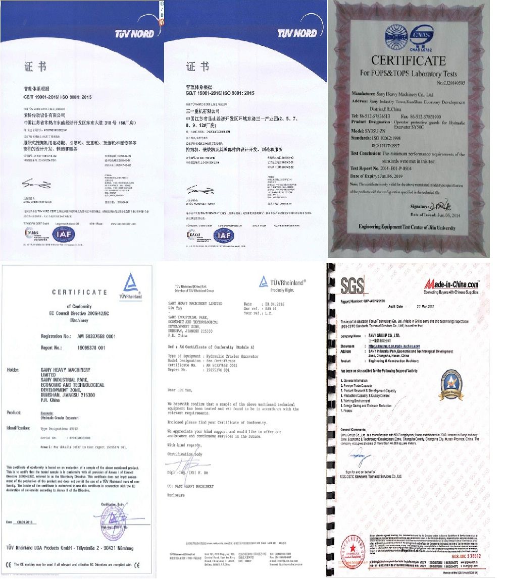 SANY SY235 25Ton Medium Excavator Long Boom Excavator for Sale