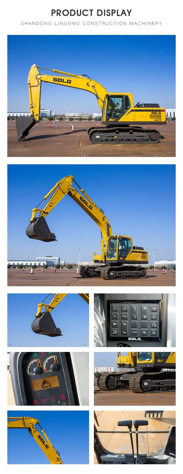 Sdlg 21t-E6210f   Mini Optimized and Matched Power   Excavator with High-Strength Chassis