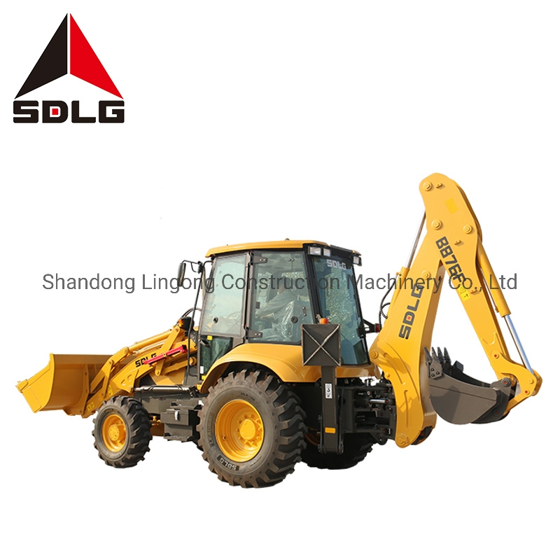 Sdlg B876f Small Multi-Function Backhoe Loader for Building Construction