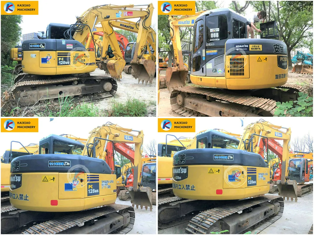 Second-Hand Used Komatsu PC128 138 Used Komatsu 12ton 13ton Excavator with CE