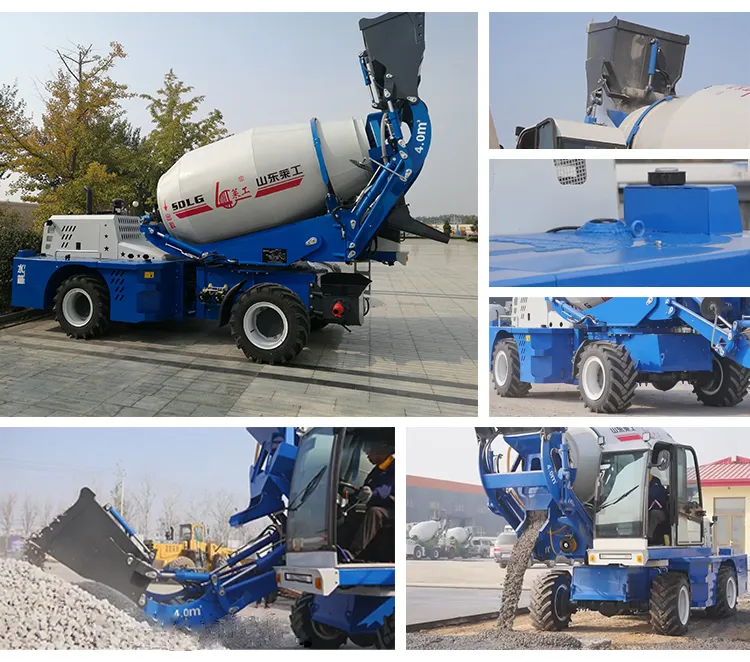 Self Loading 4.0 Cbm Mini Concrete Mixer Truck with Ce