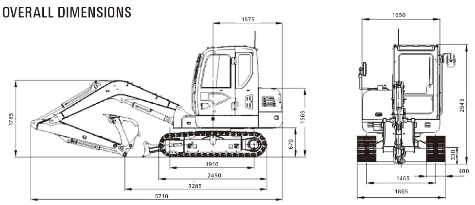 Shantui Mini Crawler Excavator Se50-9 Rated Power 35kw 2200 Rpm