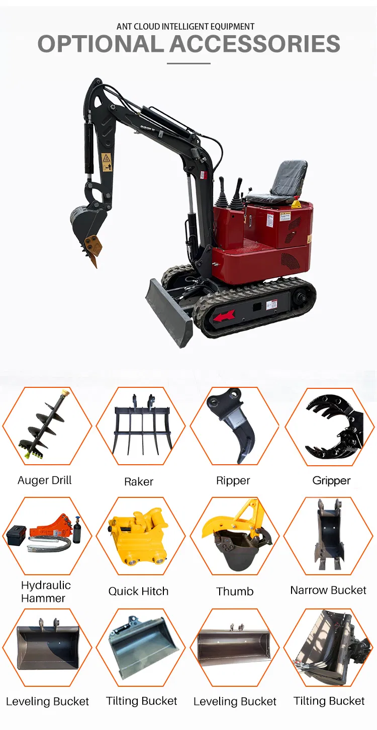 Small Tracked Excavators Price Hydraulic Crawler Mini Excavator for Sale