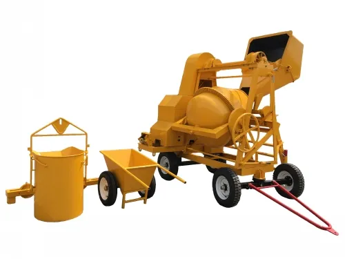 Solid and Stable Ghana Accra Self Loading Concrete Mixer with Lifting Winch