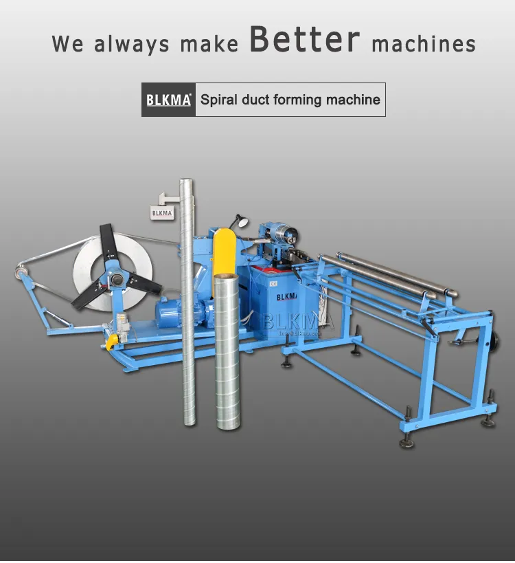 Spiro Duct Manufacture Auto  Line, Sprial HVAC Air Round Ductproduction Line