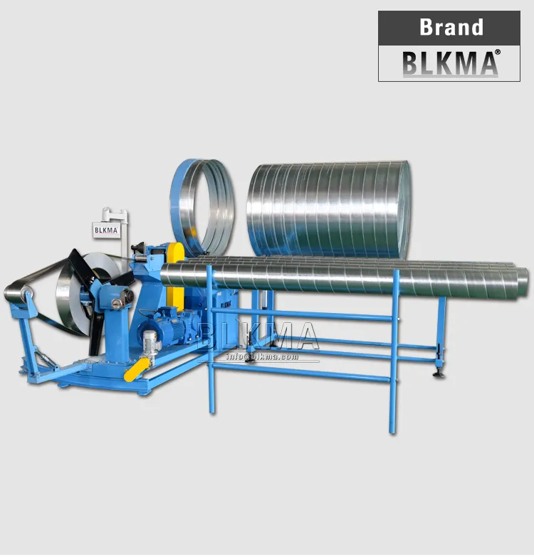 Spiro Duct Manufacture Auto  Line, Sprial HVAC Air Round Ductproduction Line