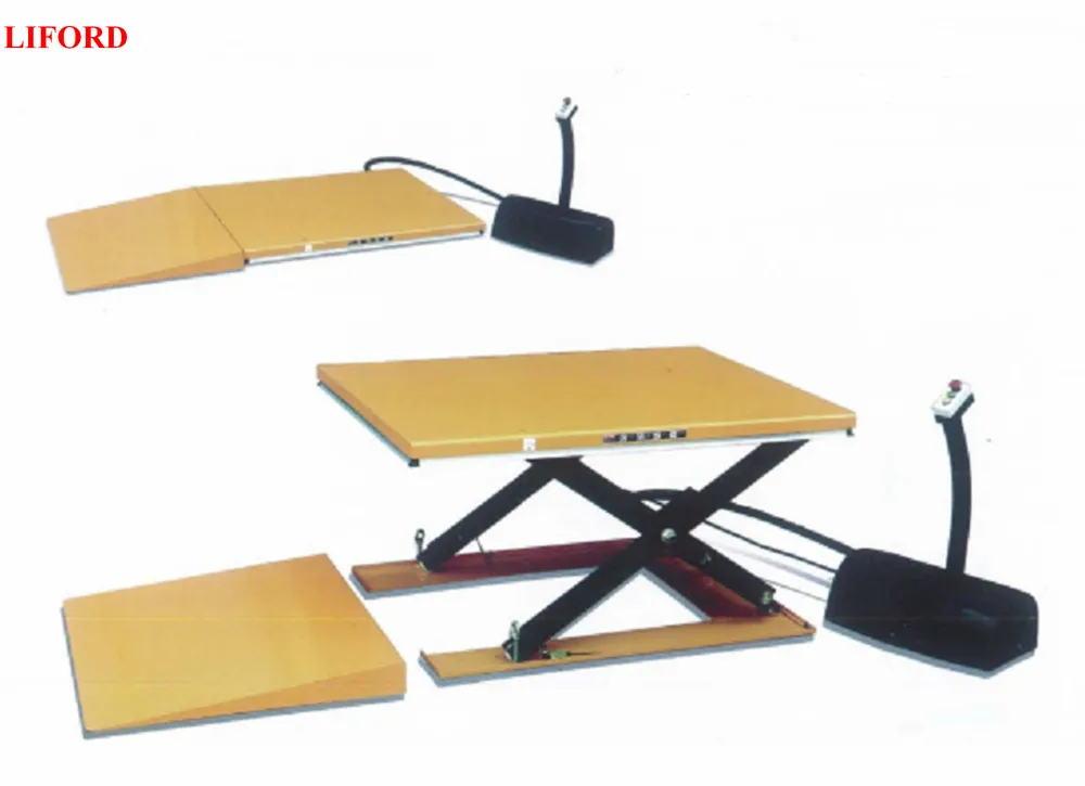 Super Low Profile Stationary Electric Lift Table Hy1003 Series