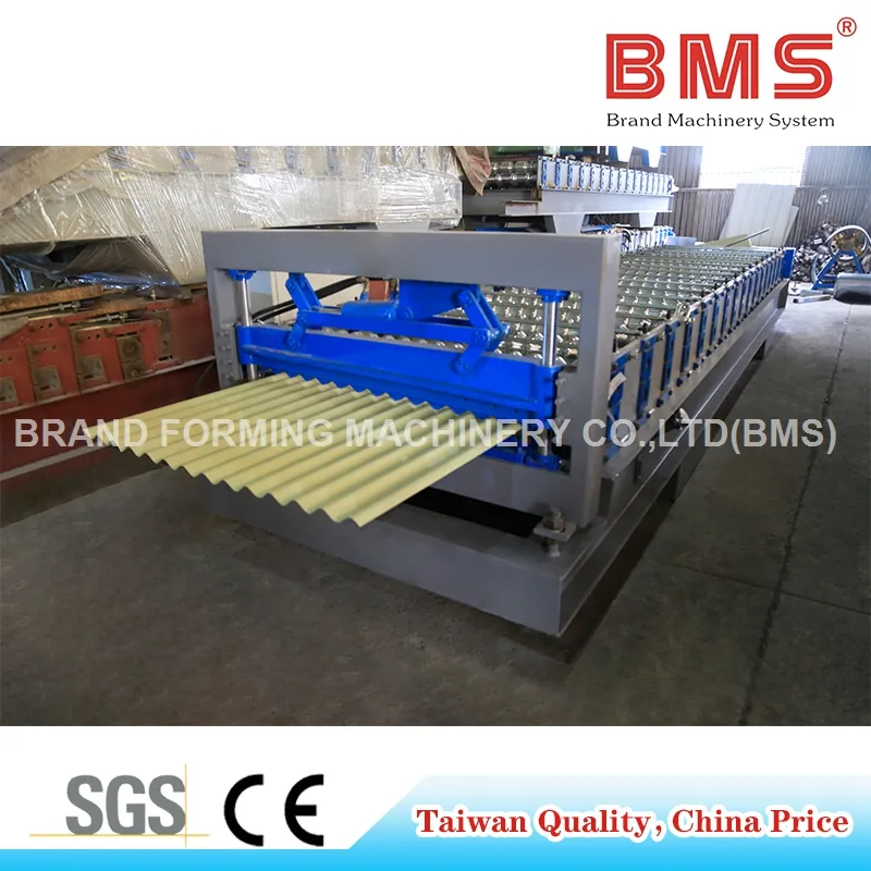 Taiwan Quality PPGI Corrugated Roof Sheet Roll Forming Machine