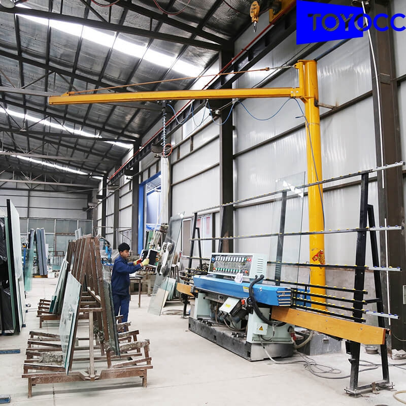 Top Quality Floor Mounted Jib Crane with Fixed Column