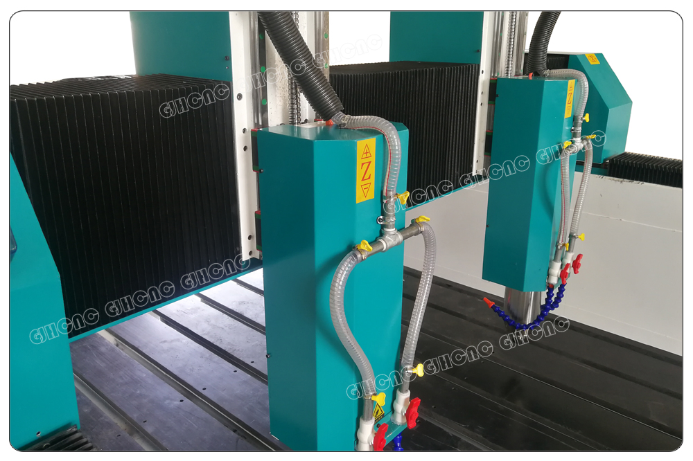 Two Spindles, Marble, Granite Engaraving Machine, CNC Stone Router