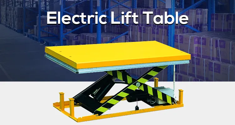 U Type Hydraulic Stationary Pallet Scissor Lift Table