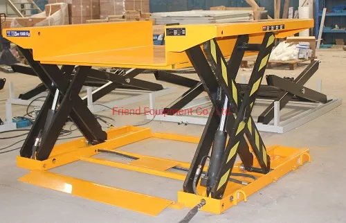 U Type Hydraulic Stationary Pallet Scissor Lift Table