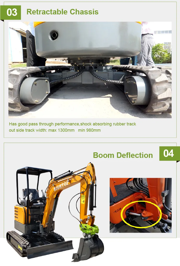 USA EPA Engine 1.8t 2t Mini Cheap Excavators for Sale
