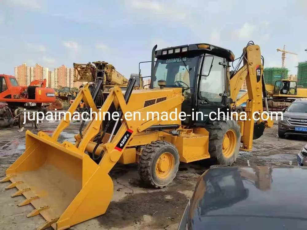 Used Cat 420f Loading Excavator Equipment Construction Machinery Wheel Loader Excavators