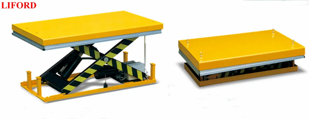 Warehouse 4000kg Stationary Electric Hydraulic Elevating Lift Table