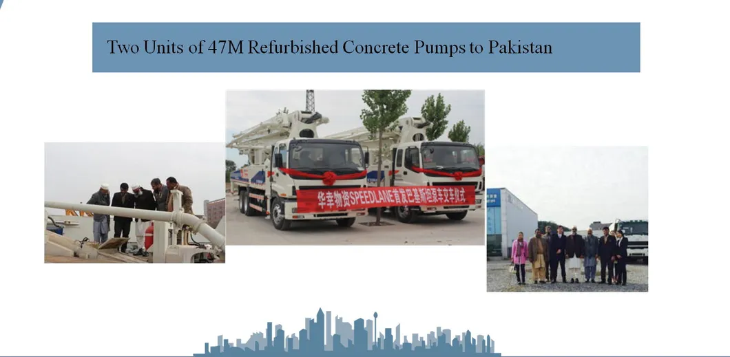 Refurbished Concrete 37m Boom Pump Truck Cost-Effective Concrete Machinery