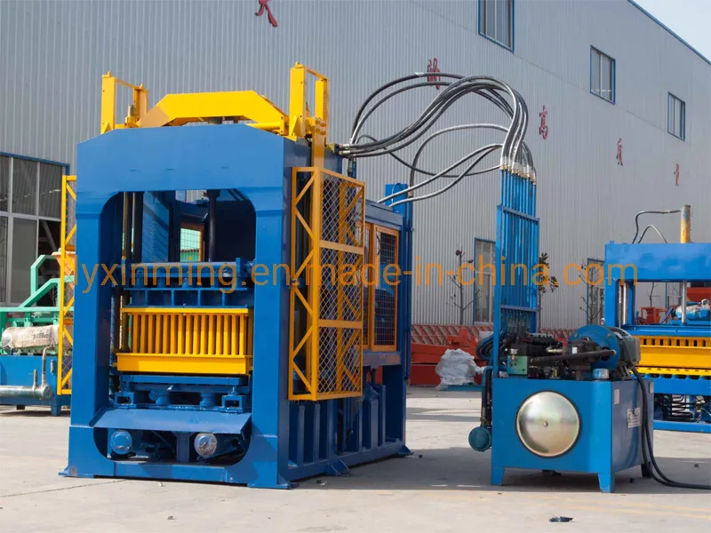 Wide Used Qt4-15 Brick Block Machine with Concrete Mixer Block Making