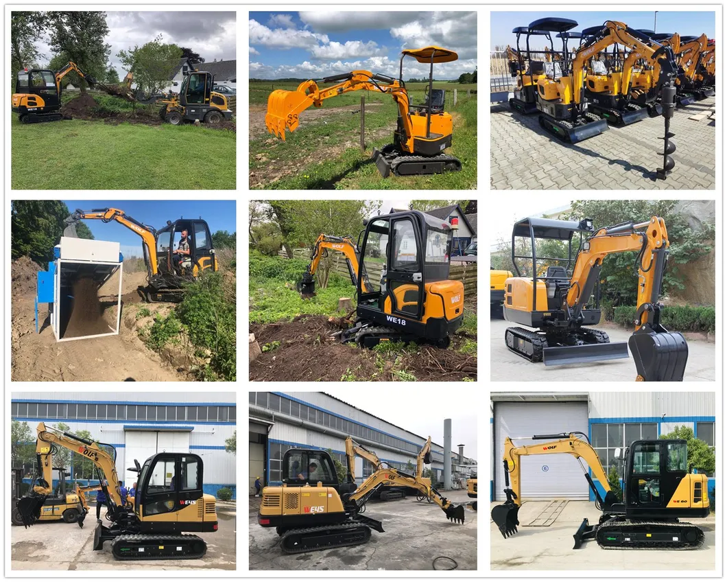 Wolf 0.8ton-1.8ton Mini Digger Excavator with Euro5/EPA4 Motor